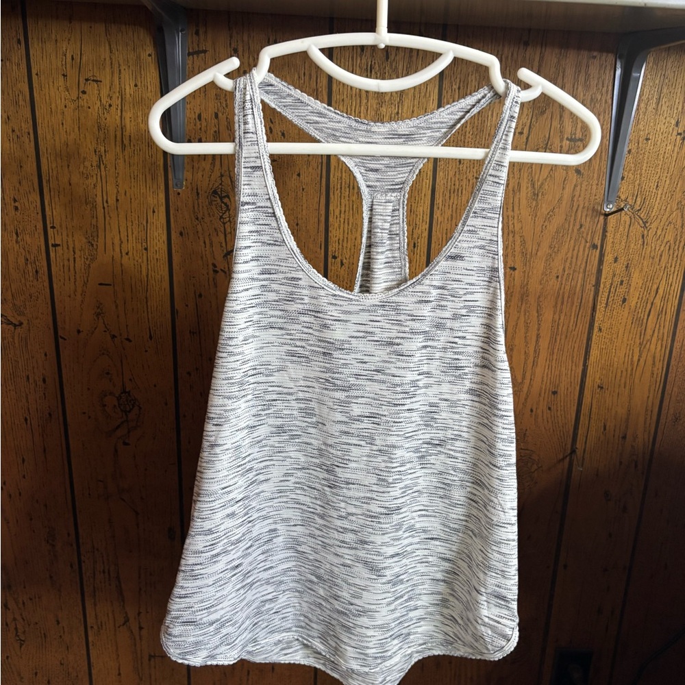 Lululemon Heathered Gray Racerback Tank Top